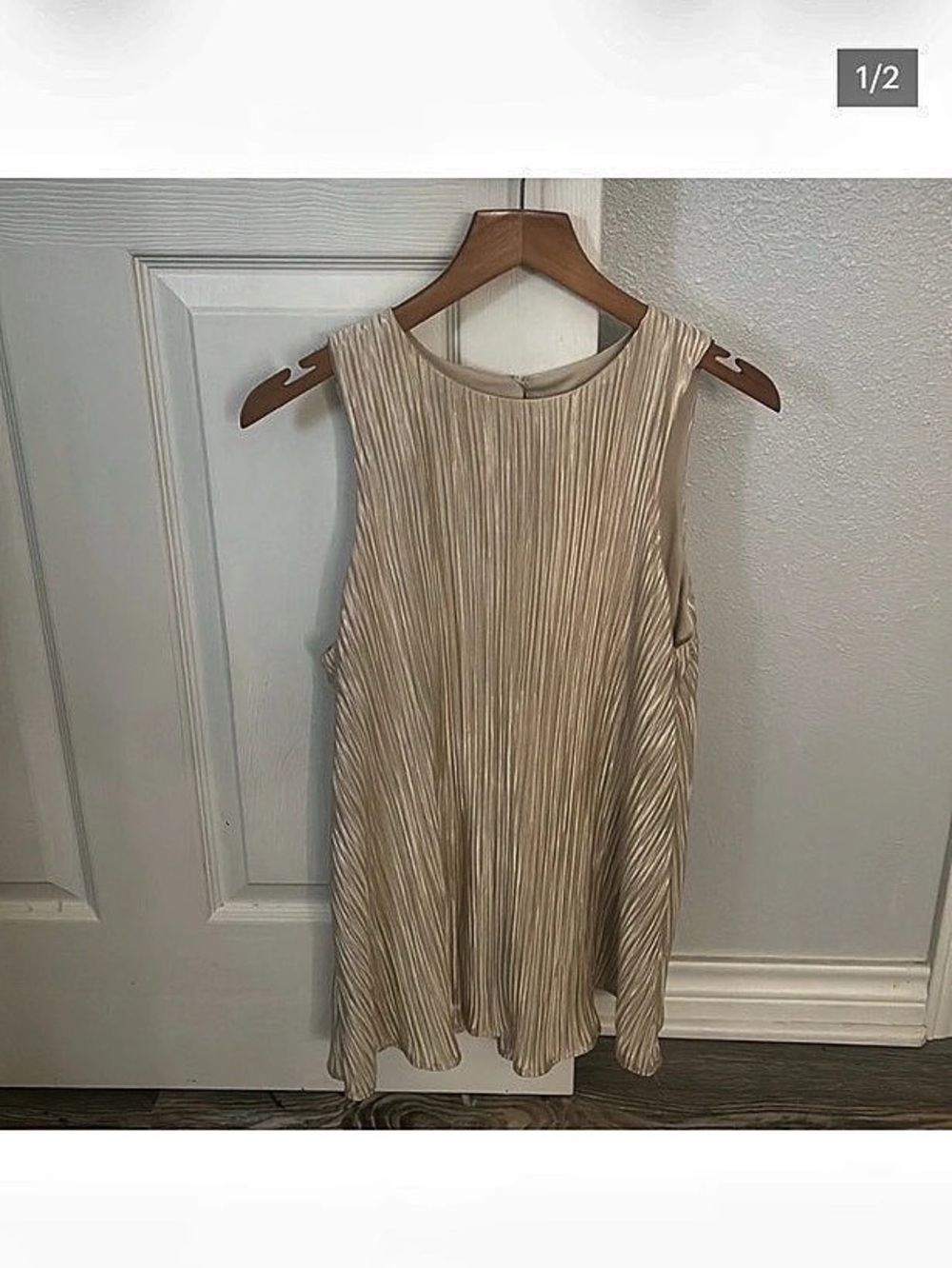 Target Ribbed Metallic Tunic Tank